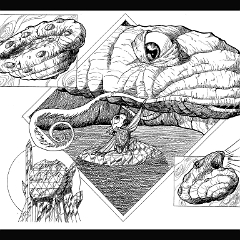 Peregrin meets the Gargler Beast